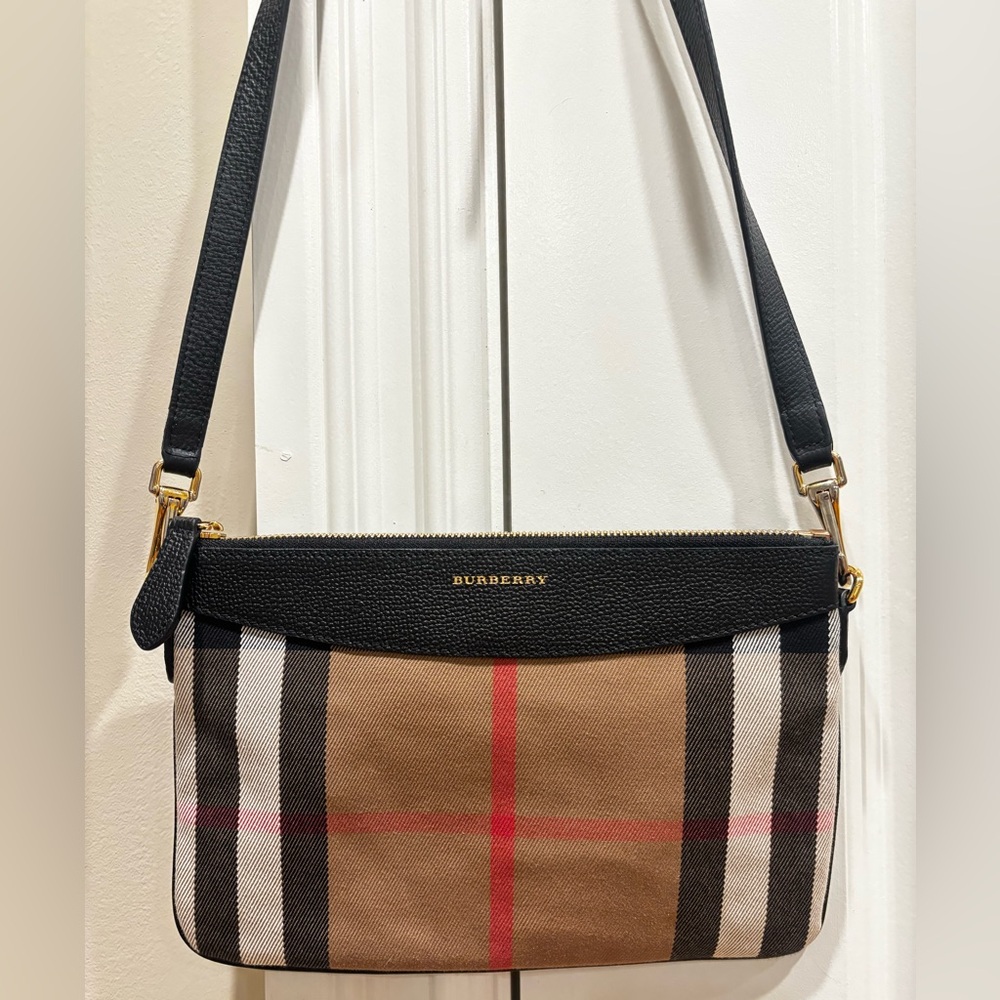 Burberry Black and Tan Crossbody Bag